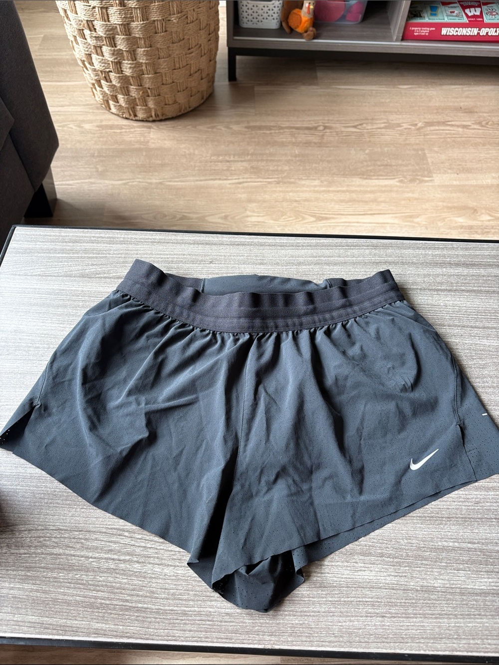 Nike Black Women's Athletic Shorts with Swoosh